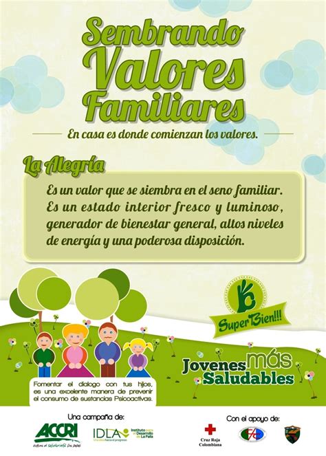 Poster Valores Familiares