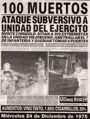 FDRA Historia De La Defensa Guerra Antisubversiva Monte Chingolo