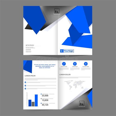 Four Page Brochure Template