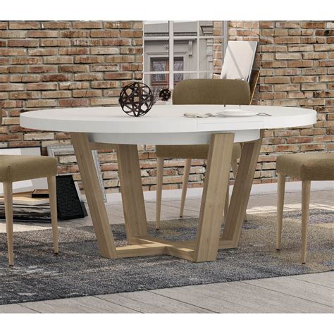 Mesa De Comedor Redonda Extensible Fredericia Fabricada En Madera De