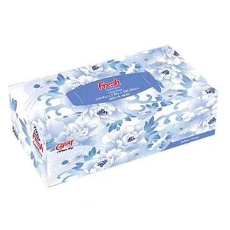 Fresh Facial Tissue Non Perfumed White 150x2 Ply Box