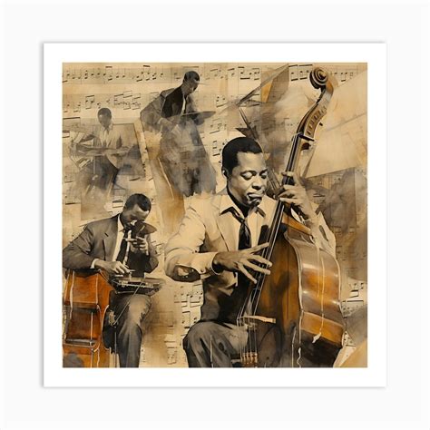 Jazz Trio Art Print By Bella Luna Fy