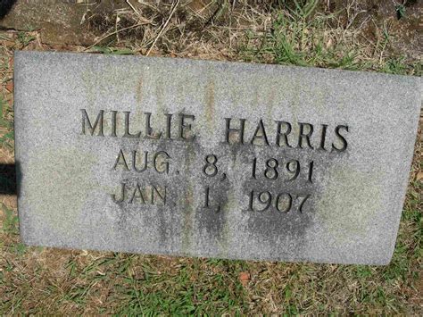 Millie Harris (1891-1907) - Mémorial Find a Grave