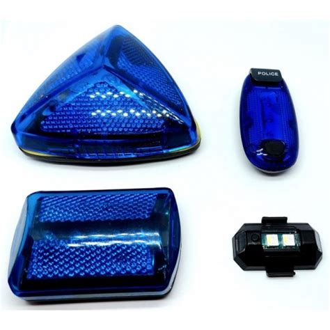 Kb Tactical Rechargeable Blue Police Light