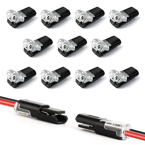 20pcs Wire Connectors Push Fit Double-Wire Push-In Connector with