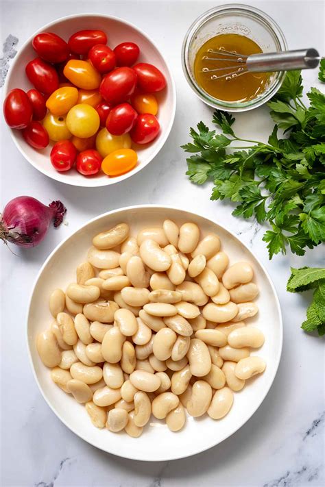 Italienischer Bohnensalat Mit Tomaten Rezept Elle Republic