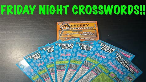 Friday Night Crosswords So Many Bonus Words Ca Scratchers Youtube