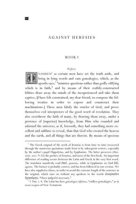 Irenaeus of Lyons - Against Heresies (Adversus Haereses) – Ex Fontibus Company LLC