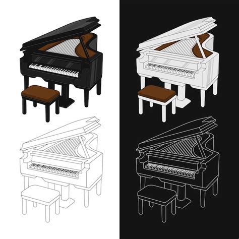 Premium Vector Piano Grand Piano Music Pianist Musical Instrument