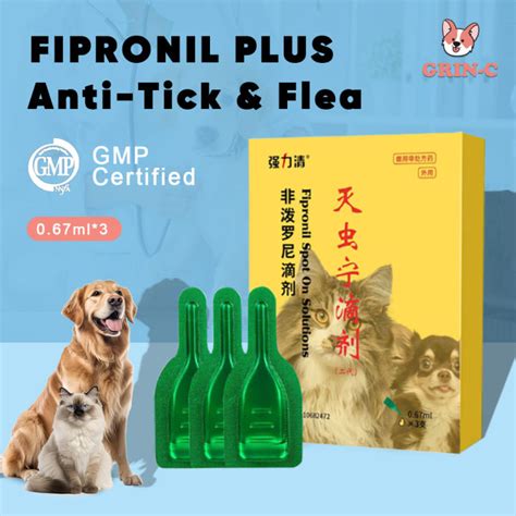 Grin C Plus Ticks And Fleas Killer For Dogs And Cats Spot On Treatment 0