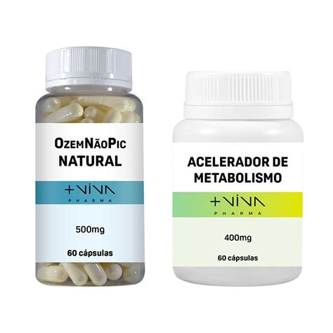 COMBO OzemNãoPic Natural Acelerador de Metabolismo Viva