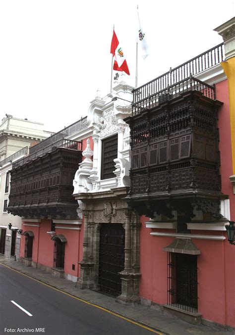 El Palacio De Torre Tagle Sede Del Ministerio De Relaciones