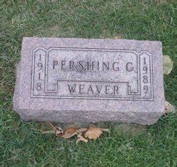 Pershing Carroll Weaver 1918 1989 Mémorial Find a Grave