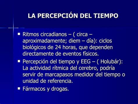 La Percepcion Del Tiempo Ppt