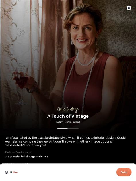 What’s with the sudden flood of Vintage & Antique challenges, Redecor