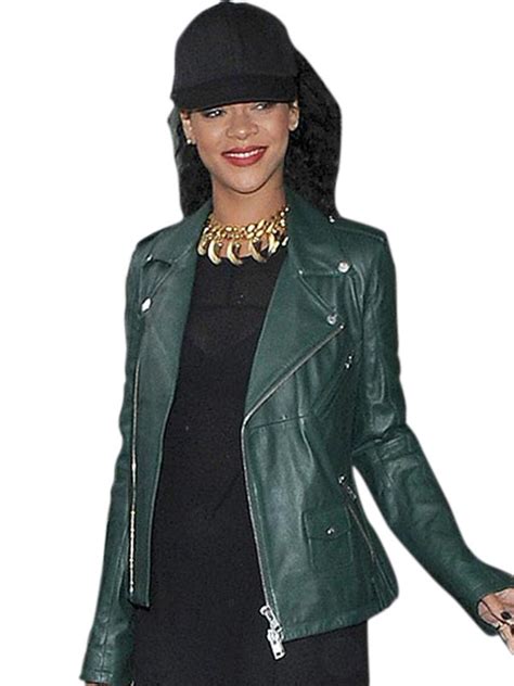 Rihanna Green Jacket Just American Jackets