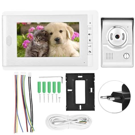 Sonnette Syst Me D Interphone Vid O Intelligent Hd Tft Lcd Couleurs