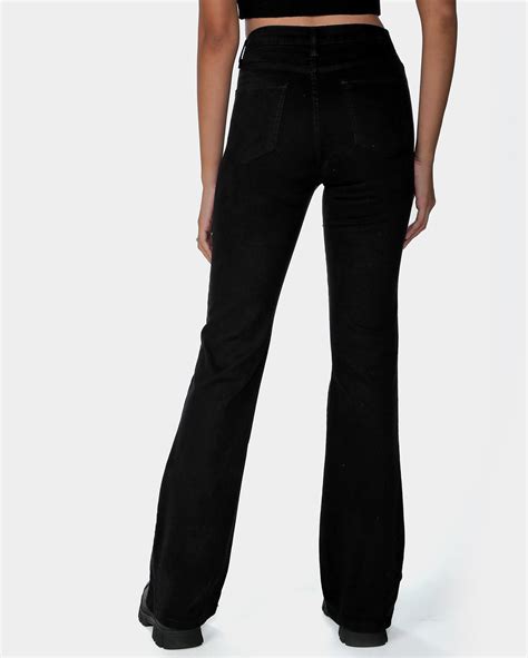 Riachuelo Calça black jeans feminina bootcut cintura alta Pool by