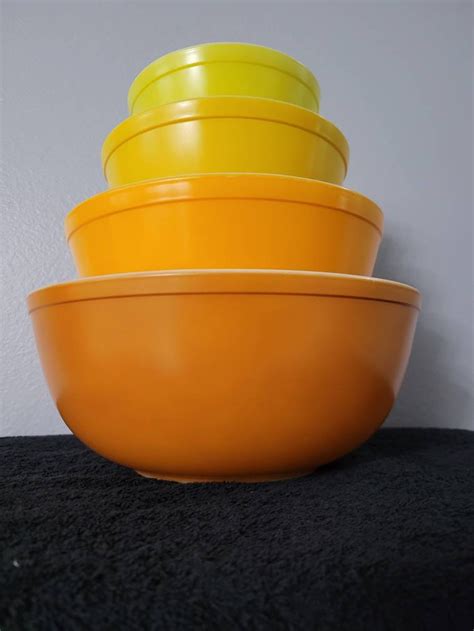 Pyrex Daisy Mixing Bowl Set Etsy