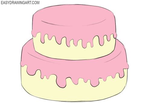 How To Draw A Cake Cake Drawing Drawings Easy Drawings