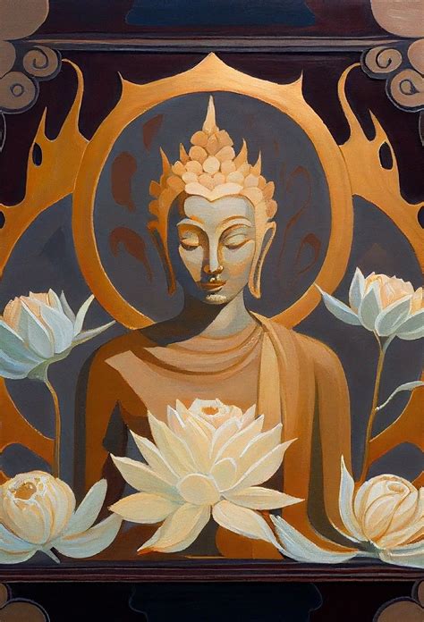 Buddha Painting Canvas Buddha Artwork Buddha Art Drawing 3d Art