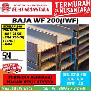 jual sale besi wf    sni wide flange      iwf baja