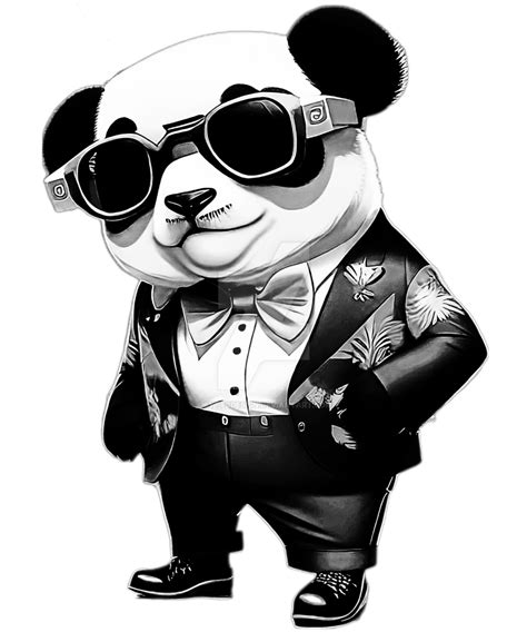 Cool Panda Panda Sunglasses Trendy Illustration Bo By Sytacdesign On Deviantart