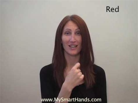 red - ASL sign for red - YouTube | Asl signs, Asl, Red