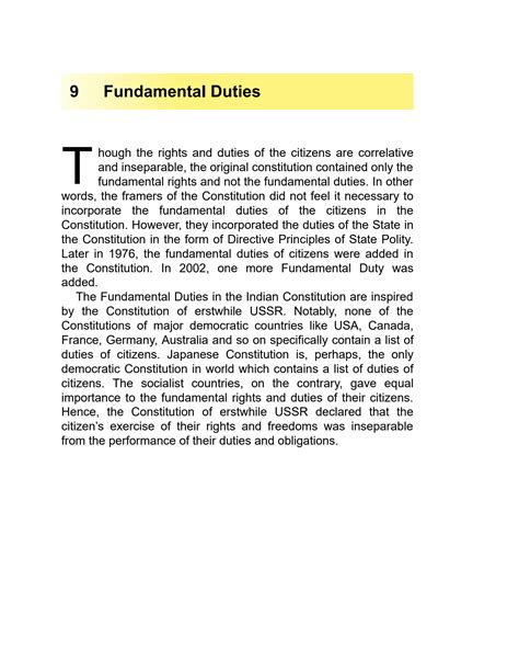 Solution Fundamental Duties Of Indian Constitution Studypool