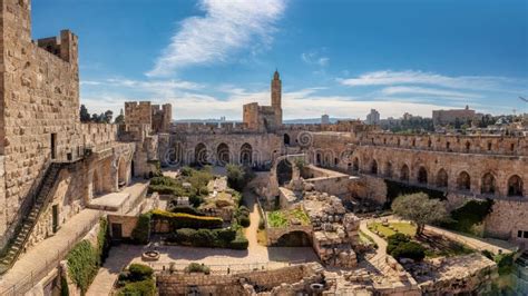 Torre De David Na Cidade Velha Do Jerusal M Foto De Stock Imagem De