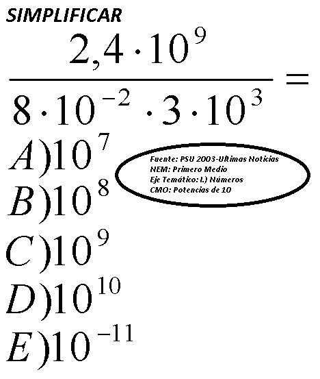 Psu Matematicas Desaf O Potencias De Problema Resuelto