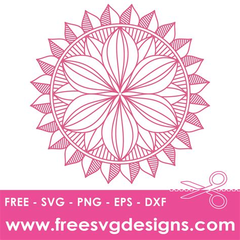 Mandala SVG - Free SVG Files | freesvgdesigns.com