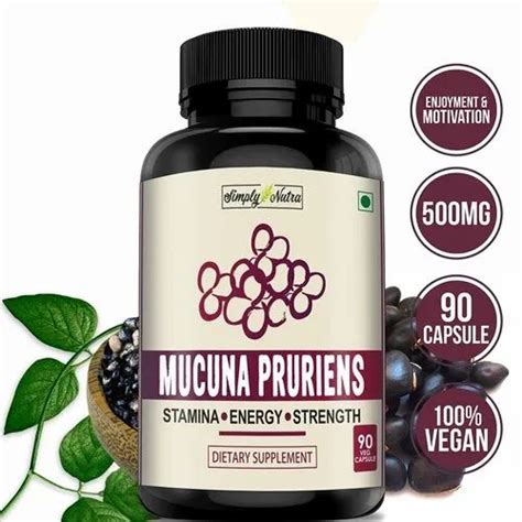 Simply Nutra Mucuna Pruriens Kapikachhu Extract 500mg 90 Veg Capsules