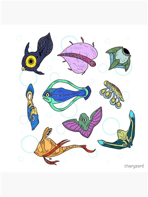 "Subnautica - Fish" Acrylic Block by charyzard | Redbubble