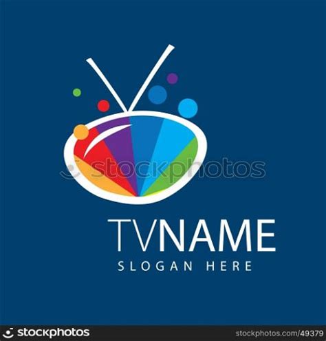 Vector Logo Tv Template Design Logo Tv Vector Illustration Of Icon