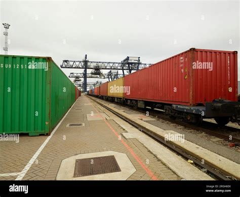 Cargo Freight Train Port Of Felixstowe Hi Res Stock Photography And