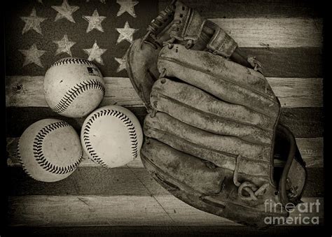 Vintage Baseball Glove Photograph by Paul Ward - Fine Art America