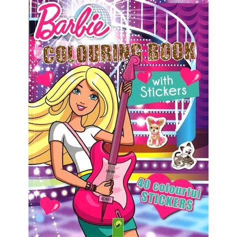 BBW BARBIE COLOURING BOOK WITH STICKERS ISBN 9783849908560