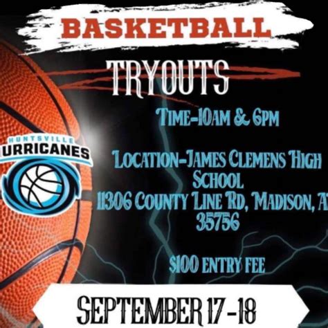 Huntsville Hurricanes New Pro Basketball Team Holding Tryouts 256 Today