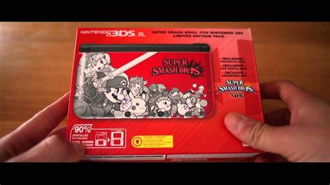 Unboxing Ita 3ds Xl Limited Edition Super Smash Bros Pack Rosso Youtube