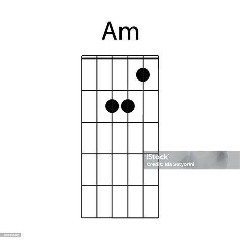 Guitar Chord Icon A Minor Stock Illustration - Download Image Now ...