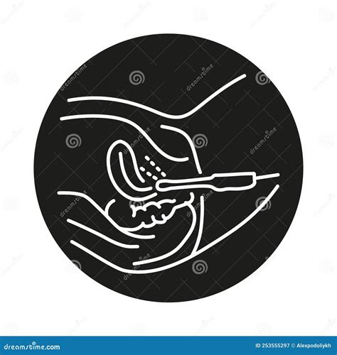 Gynecology Ultrasound Icon Outline Style Cartoon Vector