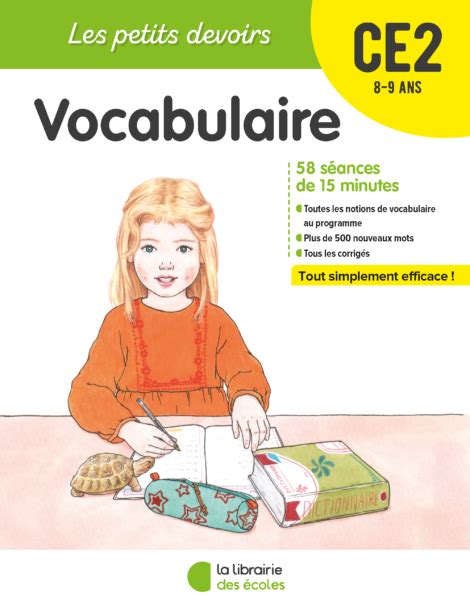 Les Petits Devoirs Vocabulaire Ce La Librairie Des Ecoles