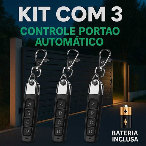 Modelos De Controle De Portao - Controle De Portão Eletrônico Slim 433MHz 4 Em 1-Garagem Eletrônica ...