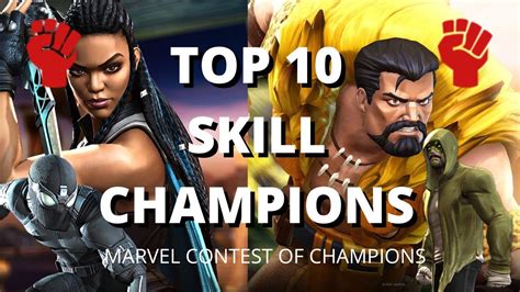 Top 10 Best Skill Champions In Mcoc September 2022 Youtube