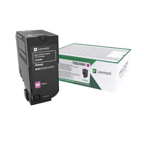 Cartuccia Toner Lexmark CS CX 727 CS728 75B20M0 Magenta Originale