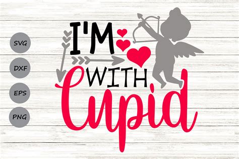 Im With Cupid Svg Graphic By Cosmosfineart · Creative Fabrica