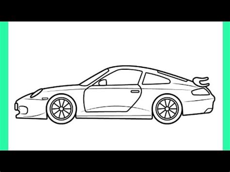 How To Draw Porsche 911 GT3 Car How To Draw A Car Car Drawing YouTube