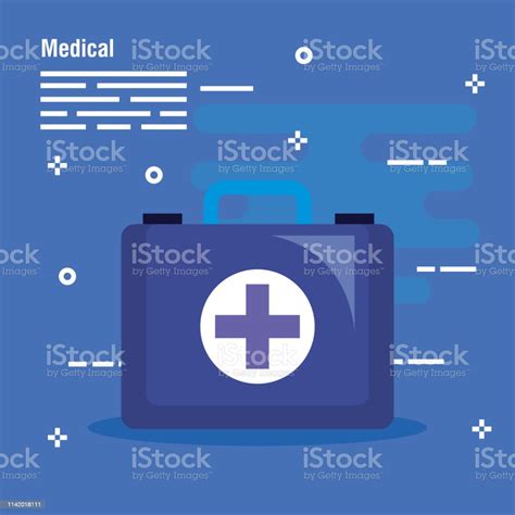 Medical First Aid With Cross Sign Stock Illustration Download Image