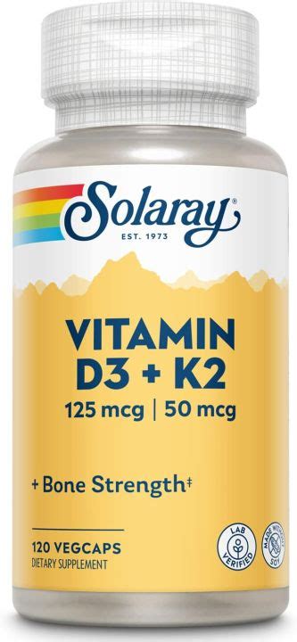 Solaray Vitamin D K Soy Free Vegcaps Exp Lazada